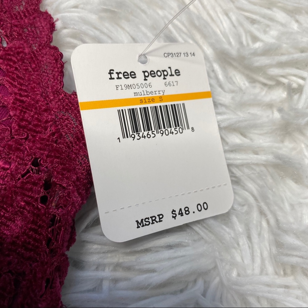 Free People | Celine Mulberry Velvet Bralette - Picture 7 of 9